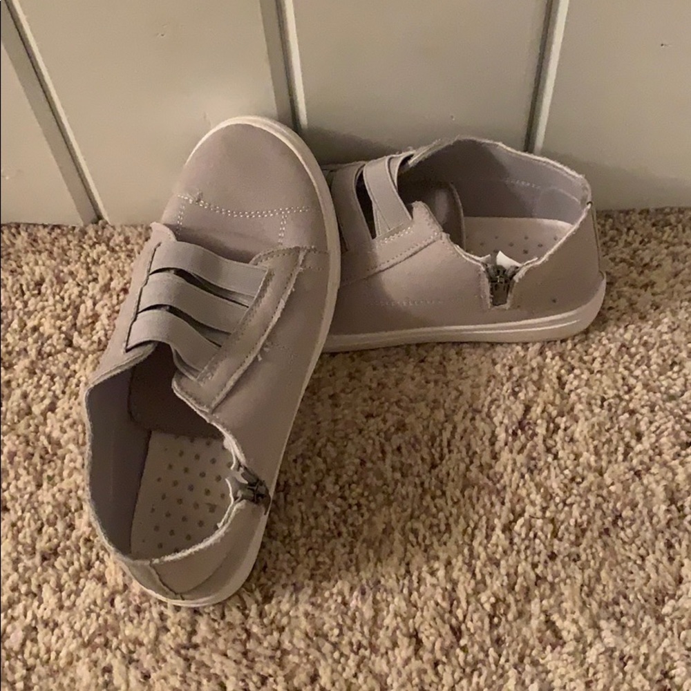 Gray shoes